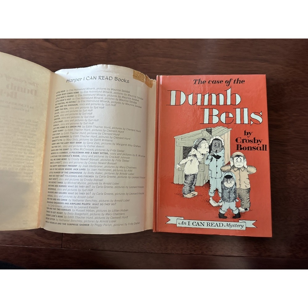THE CASE OF THE DUMB BELLS Crosby Bonsall 1966 Harper Row hardcover; dust jacket
